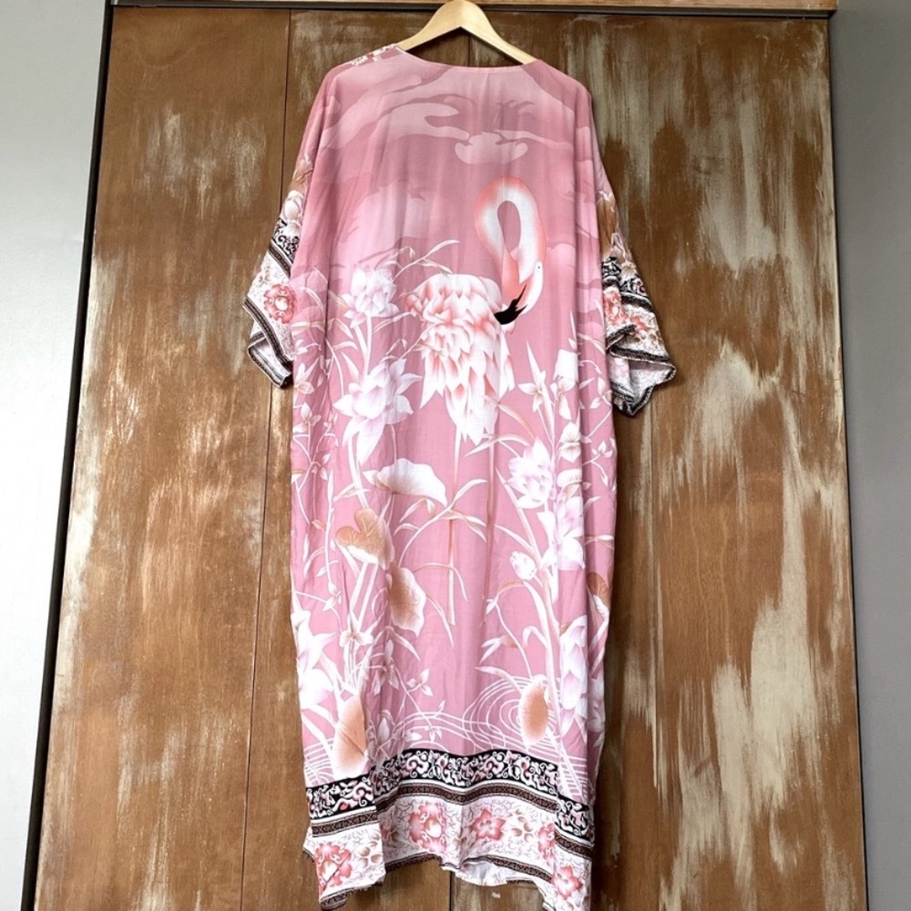 New Vintage Western Boho Duster Robe - Picture 6 of 8